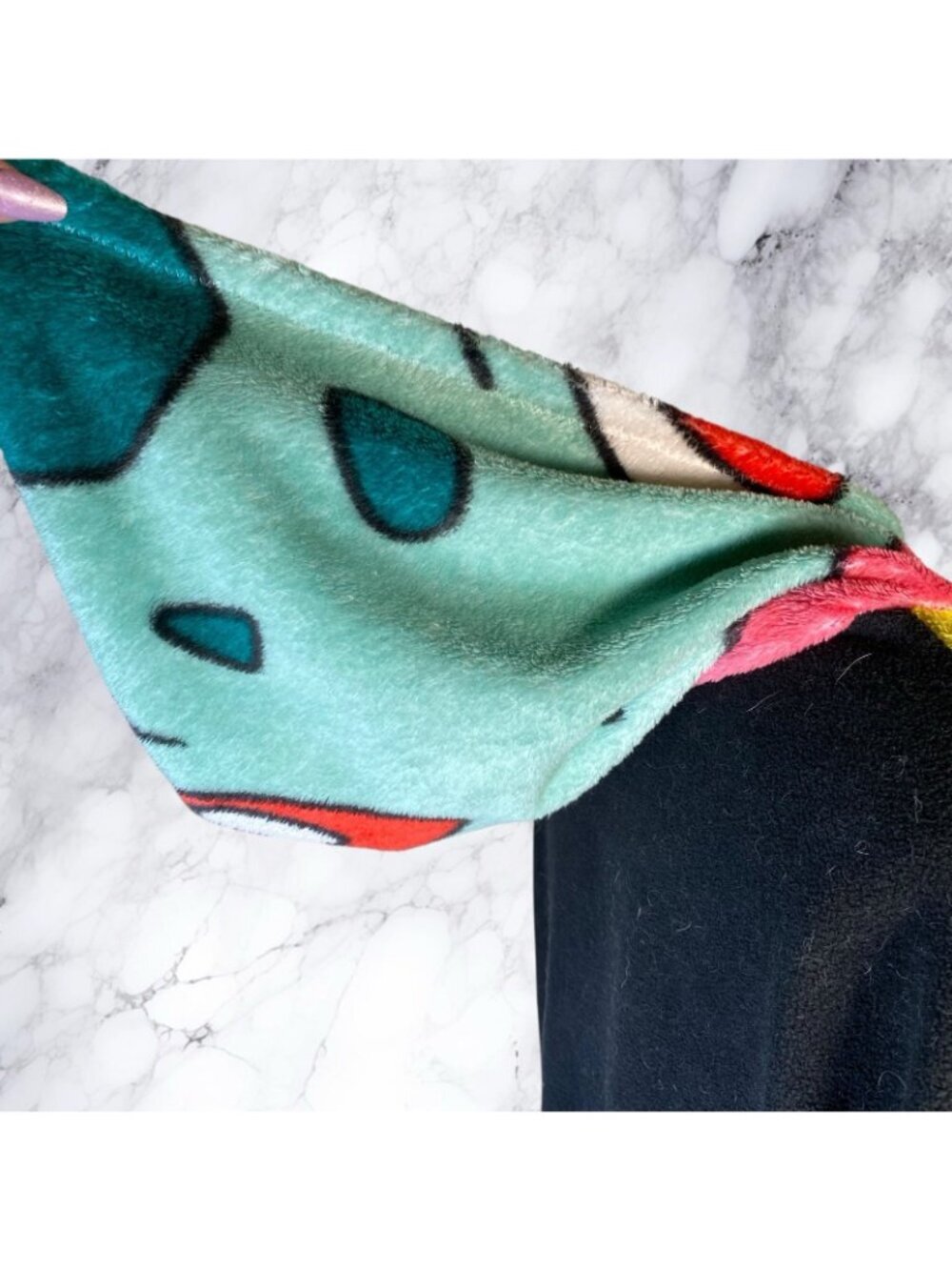 Jazz Squirtle Pokemon Upcycled Flannel Hoodie - Picture 6 of 11